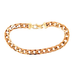 Pre Owned 9ct Mens Curb Bracelet ZN865